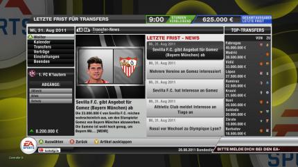 Weitere Screenshots aus dem Test zu FIFA 12. Das Spiel begeistert und kann sich gegen PES 2012 durchzusetzen. (14)