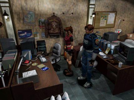 Claire Redfield und Leon S. Kennedy im Resident Evil 2-Original.