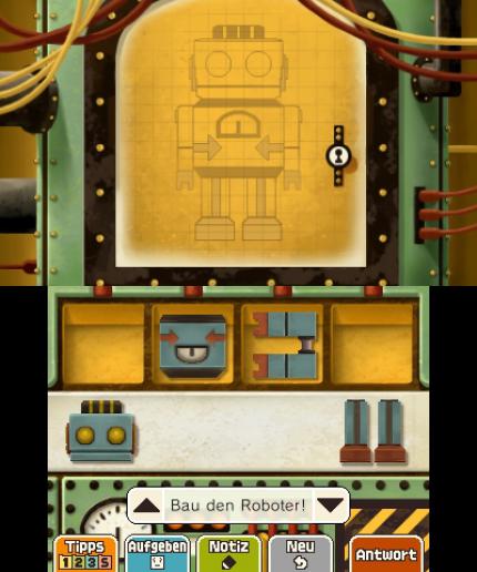 Professor Layton und die Maske der Wunder - In einigen Rätseln könnt ihr solange probieren wie ihr wollt. 