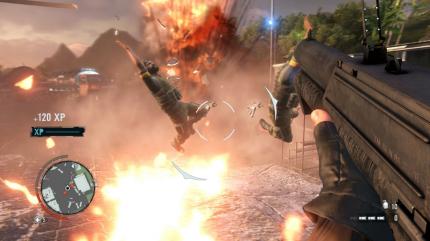 Far Cry 3: Wer taktisch klug vorgeht, erobert eine Basis lautlos und ohne Alarm auszulösen - das gibt extra viele Erfahrungspunkte. Rambo-Naturen kommen aber natürlich auch rabiater ans Ziel.