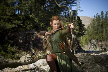 Die schöne Elben-Kriegerin Tauriel ist einer der wenigen neuen Charaktere.