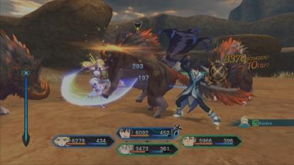 Wie für die Reihe üblich, setzt auch Tales of Xillia auf ein Action-Kampfsystem. Neu sind die Verbindungsattacken.