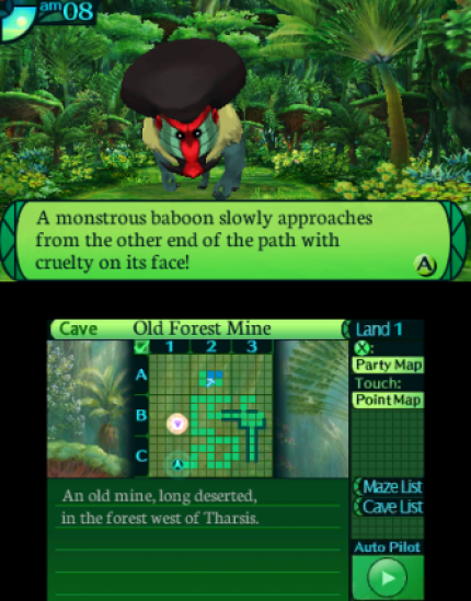 Screenshot aus Etrian Odyssey 4: Legends of the Titan für Nintendo 3DS.