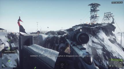 Battlefield 4 im Test: Die Missionen bieten viel Handlungsfreiheit. Hier müssen wir uns durch ein weitläufiges Areal voller Feinde kämpfen und uns dabei ganz nach Gusto entweder auf die Hilfe unserer Verbündeten verlassen oder alleine durchschlagen.
