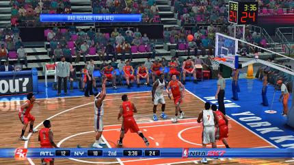 Sportunterricht: Zum EU-Start der PS3 standen zahlreiche, ordentliche Sporttitel in den Läden, wie etwa hier NBA 2K7.