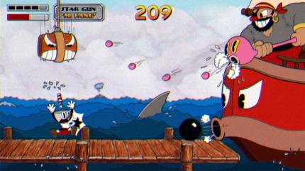 Cuphead kommt in einem niedlichen Comic-Look, bietet aber bockschwere Herausforderungen.