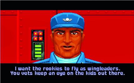 Nostalgie pur: Colonel Peter Halcyon gibt neue Befehle. Wing Commander ist der geistige Urahn von Star Citizen (unsere aktuelle Titelstory). Beide Spiele wurden ersonnen von Chris Roberts.
