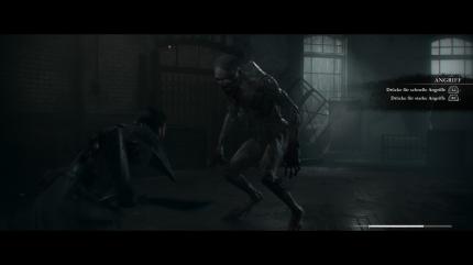 Insgesamt kämpft ihr zwei Mal mit einem Messer gegen einen Werwolf. Das ist spielerisch nur simples Knöpfchendrücken, aber immerhin schön inszeniert.