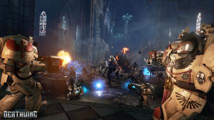 Optisch ein Augenschmaus: Space Hulk: Deathwing sieht klasse aus, spielerisch hat uns der Squad-Shooter bisher aber nicht überzeugt.