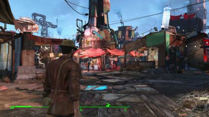 In Diamond City sucht ihr Händler auf oder begebt euch zu einem Arzt.