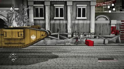 Wir präsentieren: Den nervigsten Abschnitt des Spiels und das will schon was heißen. Ob wir dem Panzer entkommen, entscheiden nicht wir, sondern das Glück.