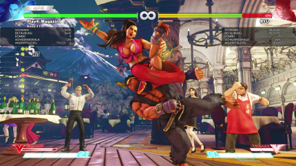 Life's a party: Ohne Übung wird euch in Street Fighter 5 schnell die Puste ausgehen. Einige Standardcombos solltet ihr euch also schnell antrainieren.