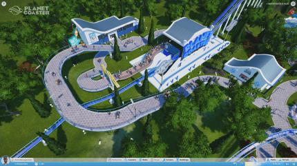 Übersicht über einen Freizeitpark