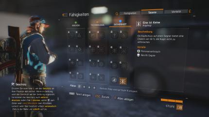 Diese Talente gibt es in The Division.