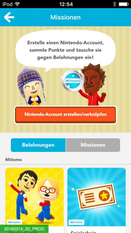 Wenn ihr euren Nintendo-Account mit der Miitomo-App verbindet, gibt es ebenfalls eine großzügige Belohnung.