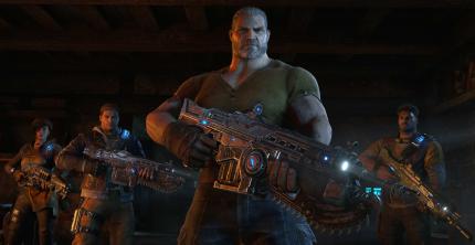 Serienliebling Marcus Fenix ist sichtlich gealtert - mischt im Kampf gegen die Aliens aber kräftig mit.