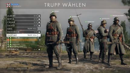 Wählt immer einen Trupp aus, auch wenn ihr nicht so die Teamplayer seid. Das kommt nicht zuletzt euren Erfahrungspunkten zugute.