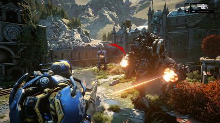 Abgefahrene Ideen wie das Herumstampfen in einem riesigen Roboter sind in Gears of War 4 viel zu dünn gesät. (PC)