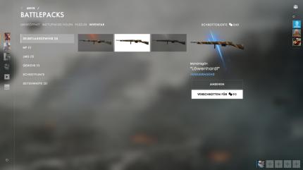 Battlefield 1: Euer Inventar quillt über vor unnützen Skins? Dann verschrottet sie und erhaltet Schrottobjekte dafür, die ihr wiederum für den Kauf neuer Battlepacks ausgebt.