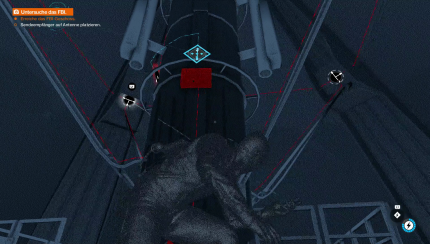 Das aus dem Vorgänger bekannte Minispiel, in dem man Röhren verschiebt, um Datenpunkte miteinander zu verbinden, wurde schön überarbeitet und zieht sich nun ftmals über ganze Gebaüde.