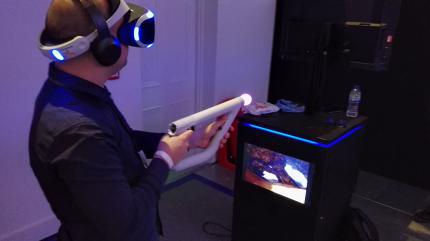 VR-Welten wie in Far Point werden in höherer Auflösung gerendert und weisen beim Spielen auf der PS4 Pro allgemein mehr Details auf.