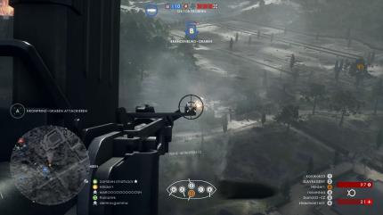 Battlefield 1: Bordschützen des Zeppelins müssen sich vor allem um Infanterie kümmern, die ihnen gefährlich werden kann: Späher, Sturmsoldaten und Flakbesatzung.