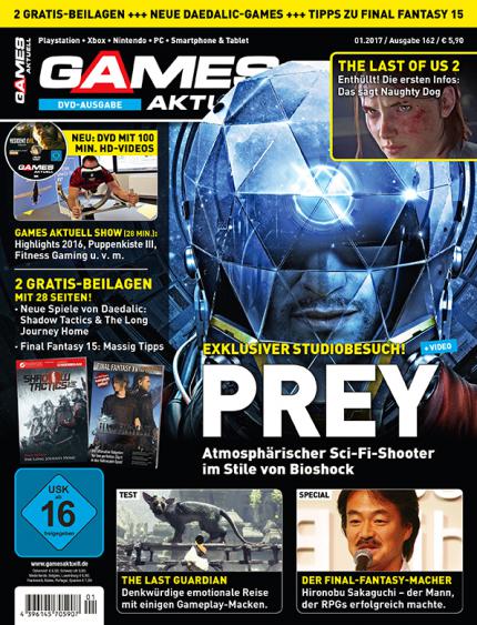 Prey in Games Aktuell 01/2017 - ab 16.12. als App-Ausgabe und ab 21.12. im Zeitschriftenhandel