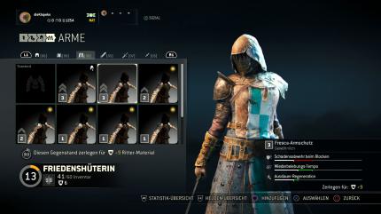 Nach jedem erfolgreichen Kampf bekommen wir zusätzliche Ausrüstungs-sowie Waffenteile . Die Teile bringen kleine Boni - aber ebenso Mali. (PS4)