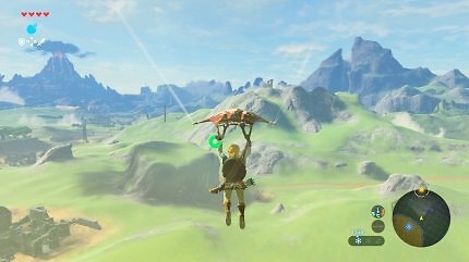 Der Paragleiter, den wir schon sehr früh erhalten, ist ein unerlässlicher Helfer auf unserer Reise durch die weite Welt von Hyrule.
