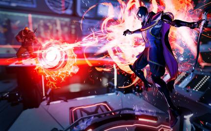 Typisch Superschurken: Schweben durch die Gegend und schießen auf mehr oder weniger wehrlose Helden.