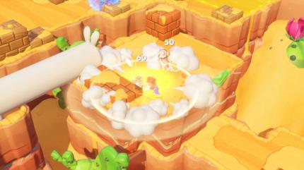 Mario + Rabbids: Kingdom Battle enthält neben Schießeisen auch Sekundärwaffen wie Granaten oder Hämmer für den Nahkampf.