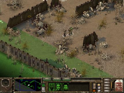 Auch wenn wir's aus Einfachheit so bezeichnen, ist die Perspektive in Fallout, Fallout 2 und Fallout Tactics keine Iso-Perspektive, sondern wird streng genommen mit dem Begriff Kavalierperspektive bezeichnet.