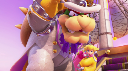 Die Story bietet das, was man sich von Super Mario erwartet: Bowser entführt Peach und der pummelige Held macht sich auf, sie zu retten.