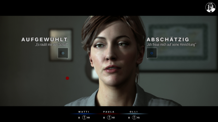Die Polizistin Becky Marney ist die Protagonistin von Hidden Agenda. Im Spiel müssen wir uns in den Dialogen gemeinsam mit unseren Freunden für eine Option entscheiden.