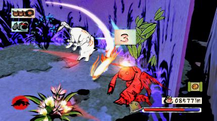 Okami HD zaubert eine zwar nicht unbedingt detallierte und schon gar nicht realistische, aber scharfe und künstlerische Grafik auf den Monitor.