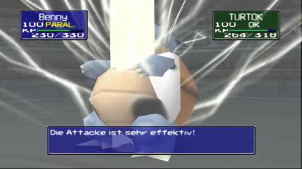 Die Kämpfe in Pokémon Stadium beeindruckten seinerzeit vor allem aufgrund der dreidimensionalen Pokémon sowie der effektvollen Angriffe.