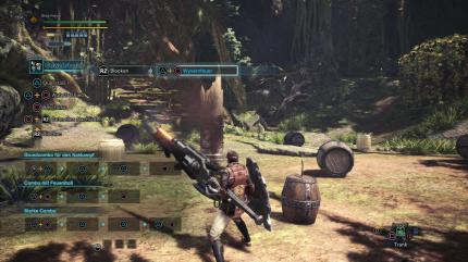 Monster Hunter World - Gewehrlanze - Nach dem Wyvern-Feuer muss diese Attacke abkühlen.