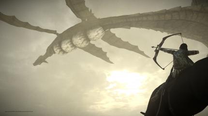 Der Flugdrache ist einer der eindrucksvollsten Gegner in Shadow of the Colossus.