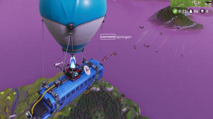 Tipps für Fortnite: Battle Royale -&nbsp;Kaum dürfen sie, schon springen sie. Bleibt geduldig und sucht euch im hinteren Teil der Insel einen möglichst ruhigen Landeplatz.