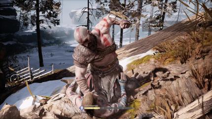 Der Fremde weiß angeblich um Kratos' Vergangenheit Bescheid. Der toll inszenierte Bosskampf legt orgentlich Tempo vor.