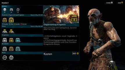 In Schatten des Krieges wird das Nemesis-System jedoch durch die Möglichkeit ad absurdum geführt, sich Orks für seine Armee einfach mit Echtgeld zu kaufen. Im Endgame wird das sogar fast zur Pflicht.