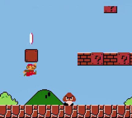 Hach ja, da werden wir doch gleich nostalgisch – die ikonischen allerersten Schritte samt Blöcken, Gumba und verstecktem Pilz sind unverändert im Spiel enthalten.