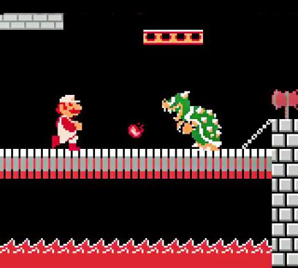 In späteren Mario-Hüpfern warteten auf dem Weg zu Bowser meist seine Schergen als Bosse auf uns. Im Original aber macht sich der Chef stets selbst die Hände schmutzig.