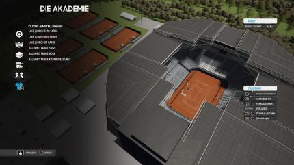 Der Stadionkomplex-Editor ist extrem umfangreich. Sogar die Kleidung der Ballkinder lässt sich anpassen.&nbsp;