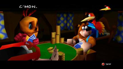 Die Handlung des Spiels setzt einige Jahre nach jener des ersten Teils an. Banjo, Kazooie, Mumbo Jumbo und Bottles werden während eines friedlichen Poker-Spiels rüde von der Wiederbelebung der Hexe Gruntilda durch ihre Schwestern gestört.