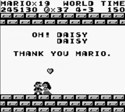 Schönes Ende: In Super Mario Land hatte Prinzessin Daisy ihren großen Auftritt. Seitdem ist sie mit Luigi verbandelt.