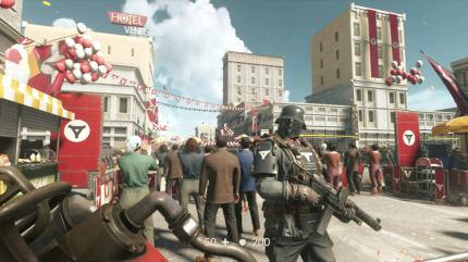 Grafisch angepasst, inhaltlich identisch: Die Switch-Umsetzung bietet das volle Wolfenstein 2-Erlebnis.&nbsp;