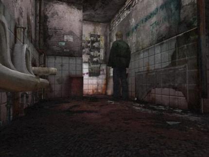 Auf dem Screenshot ist es schwer zu erkennen, doch der Noise-Filter der PlayStation-2-Version von Silent Hill 2 ist für die Atmosphäre essenziell.&nbsp;
