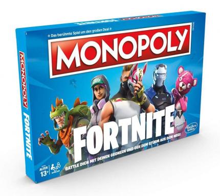 Deutsche Fassung des offiziellen Fortnite-Monopoly von Hasbro