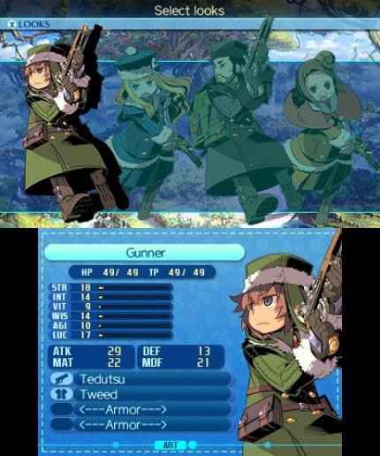 Etrian Odyssey Nexus Schadensklassen: Gunner